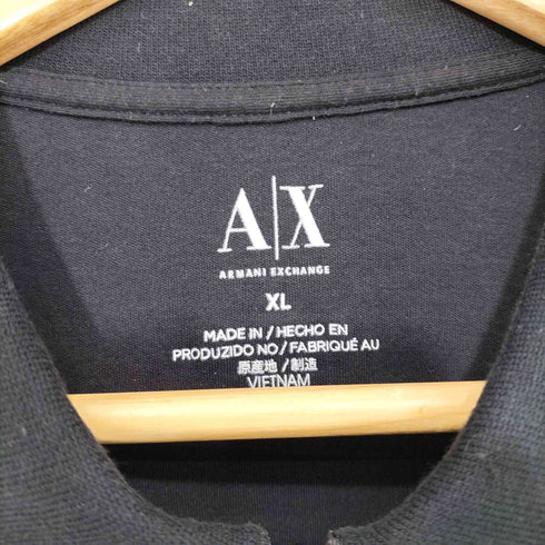 アルマーニエクスチェンジ ARMANI EXCHANGE ハーフジップ S/S ポロシャツ メンズ import:XL
